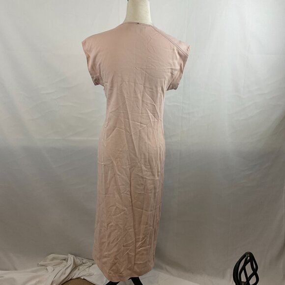 Sportmax Dress M Light Pink Cap Sleeve Pleat Ruched Detail Max Mara - Picture 8 of 13